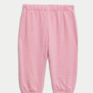 Girls Pure Cotton Regular Fit Mid-Rise Joggers