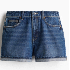 High-Waisted Denim Shorts